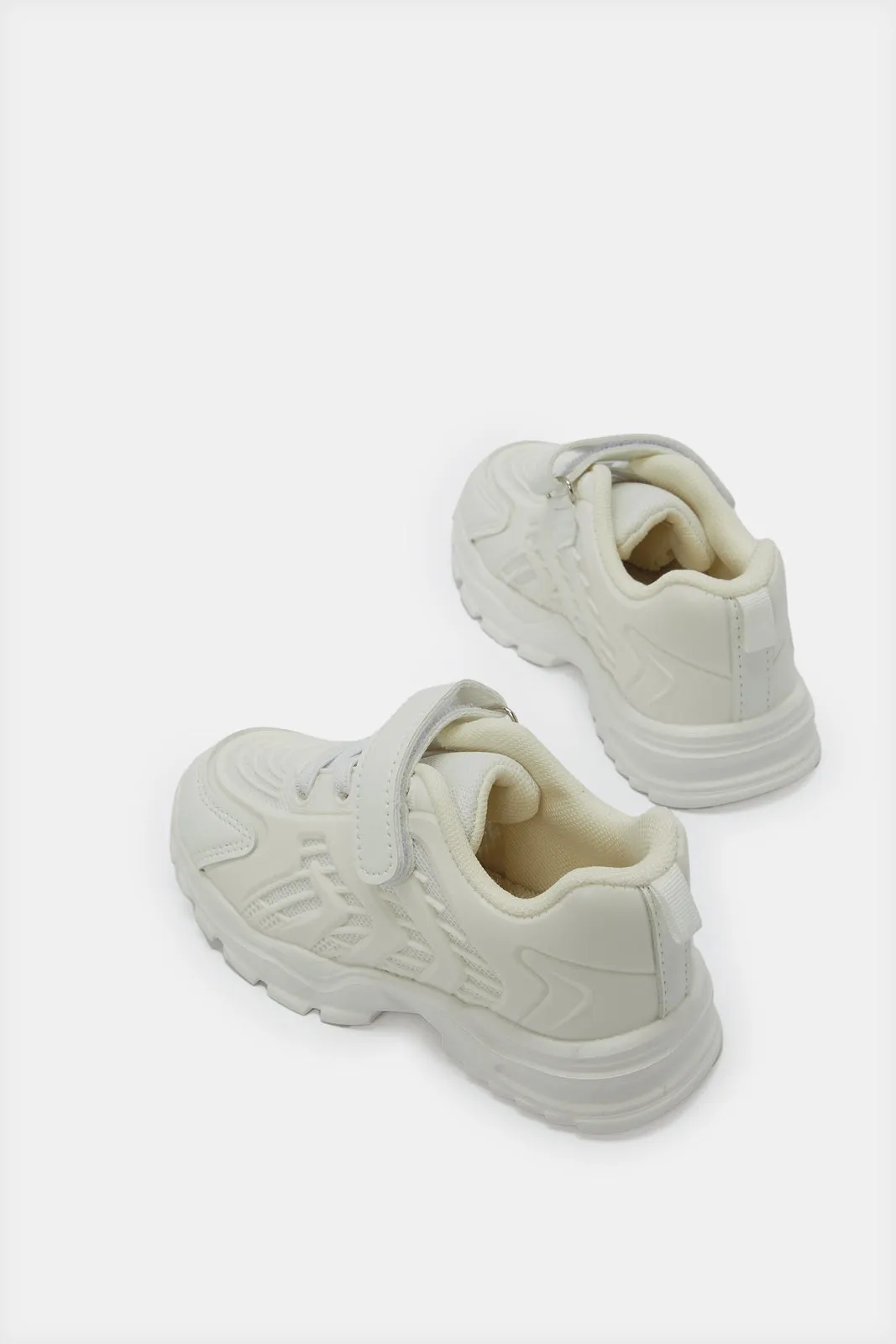 Infant Boys White Velcro Strap Trainer sold by Redtag product image thumbnail 4