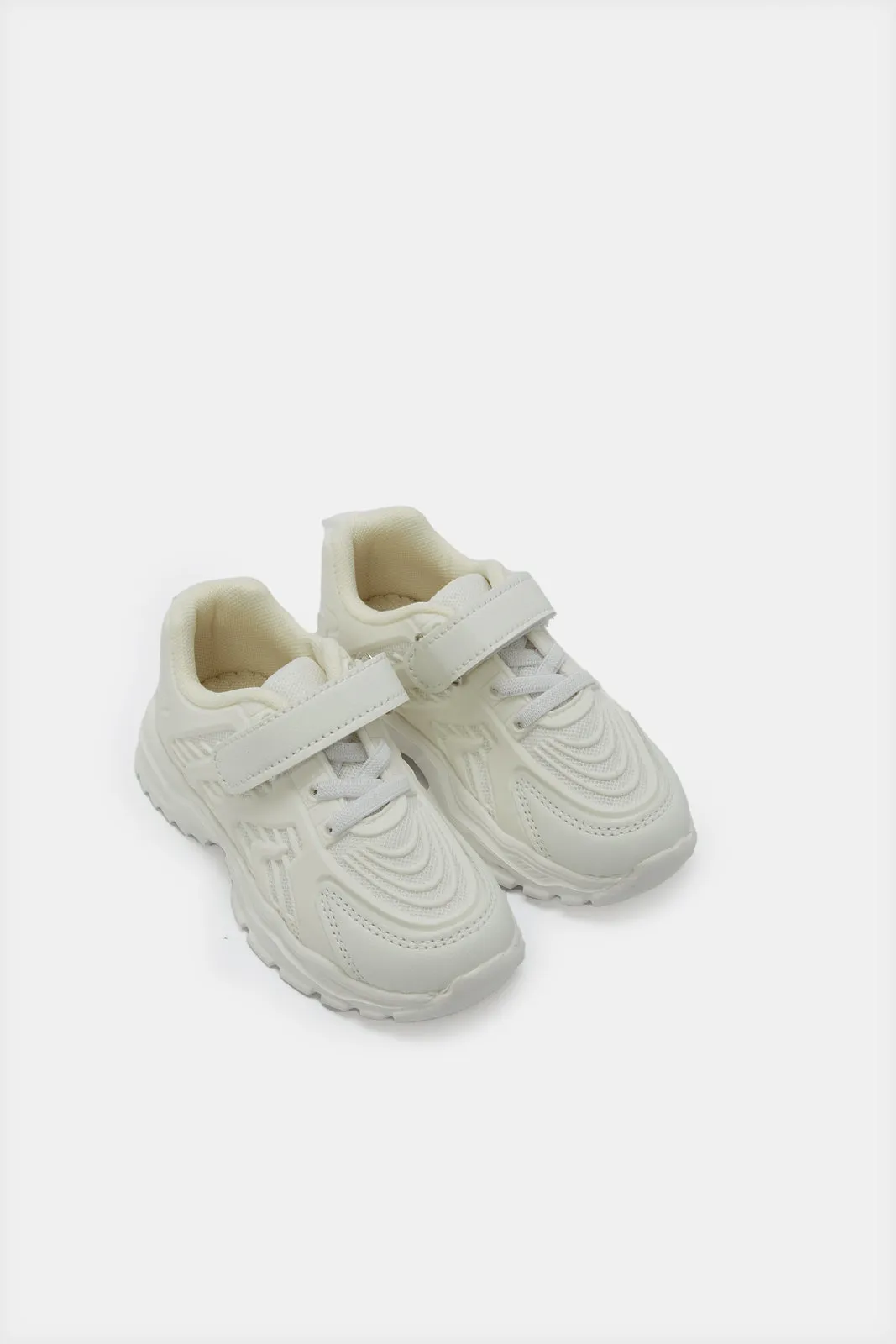 Infant Boys White Velcro Strap Trainer sold by Redtag product image thumbnail 2