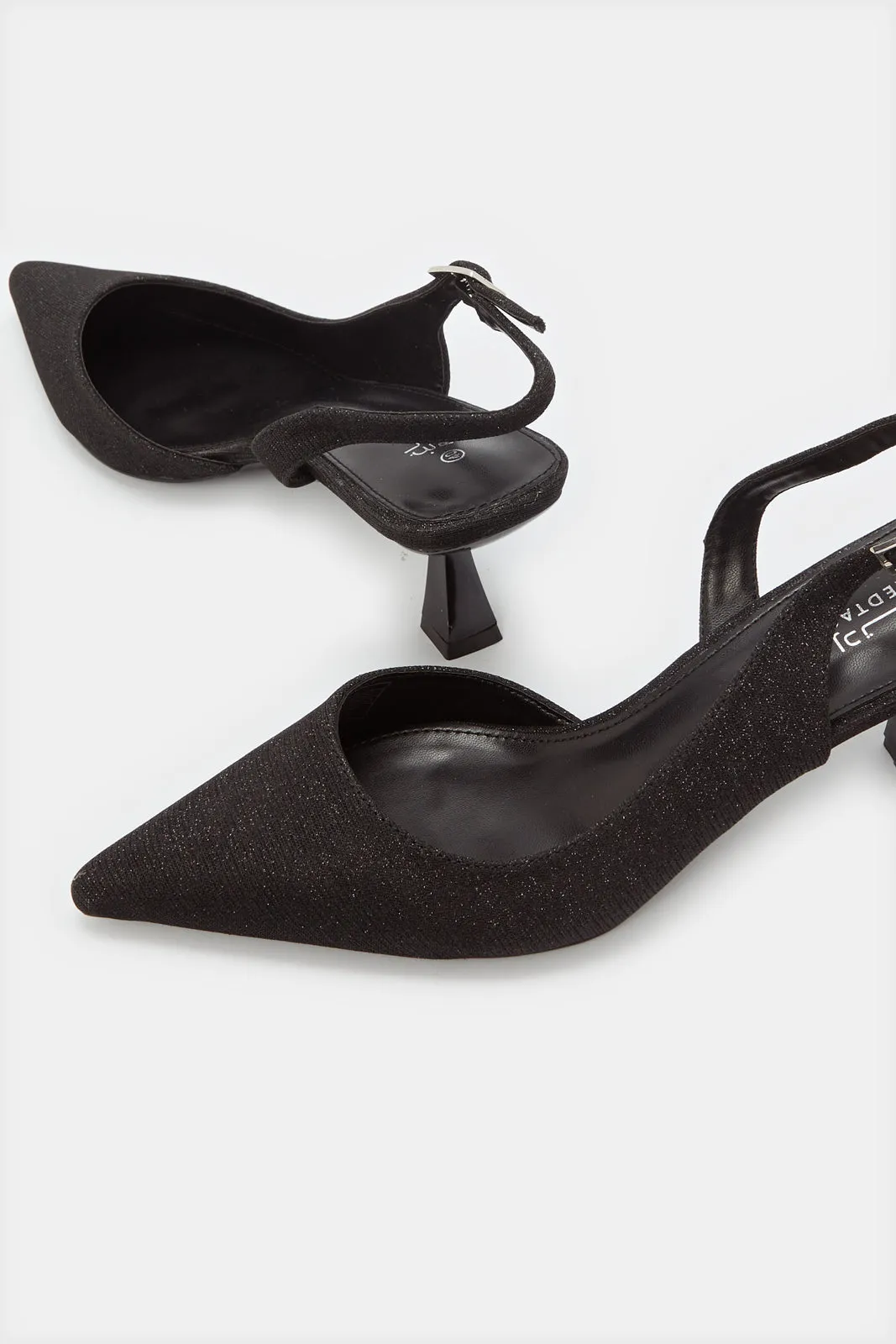 Women Black Sling Back Mule sold by Redtag product image thumbnail 3