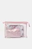 Women Pink Cosmetic Pouch  Set (3 Piece) sold by Redtag