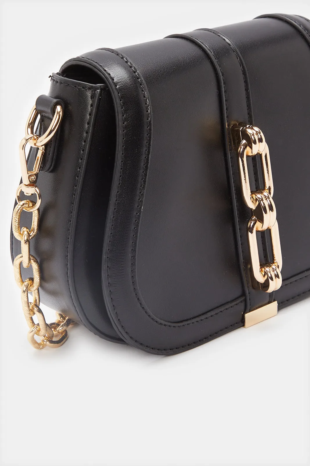 Women Black Messenger Bag sold by Redtag product image thumbnail 2