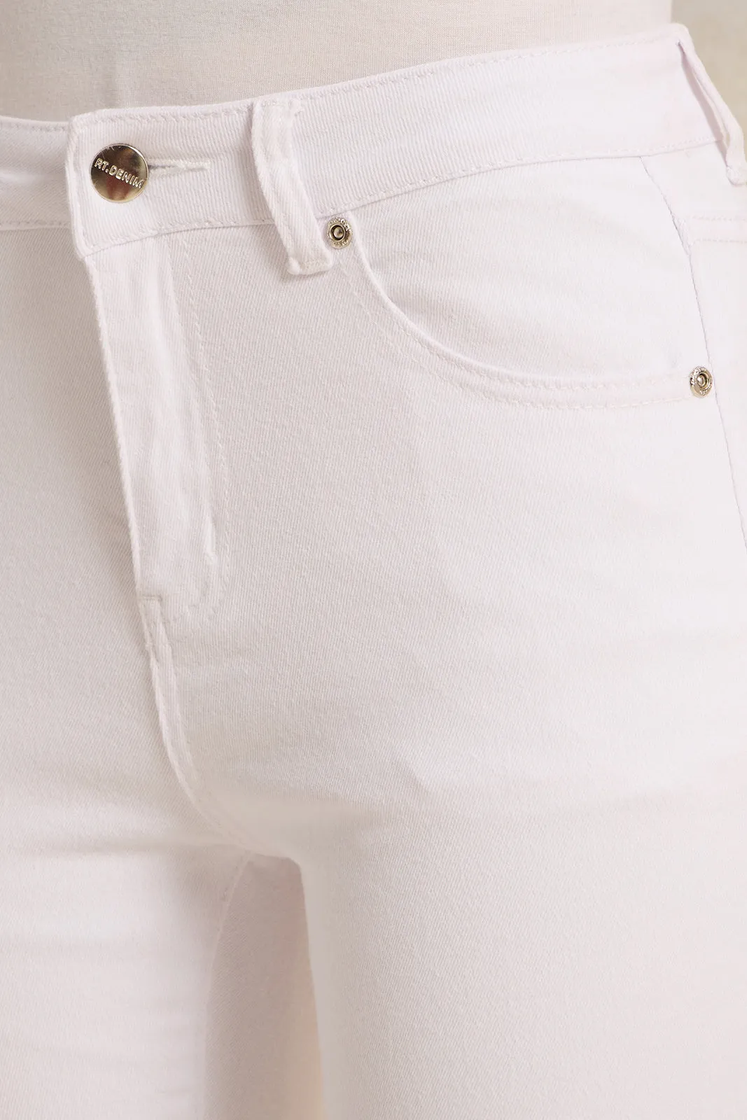 Women White Flared Denim Jeans sold by Redtag product image thumbnail 4