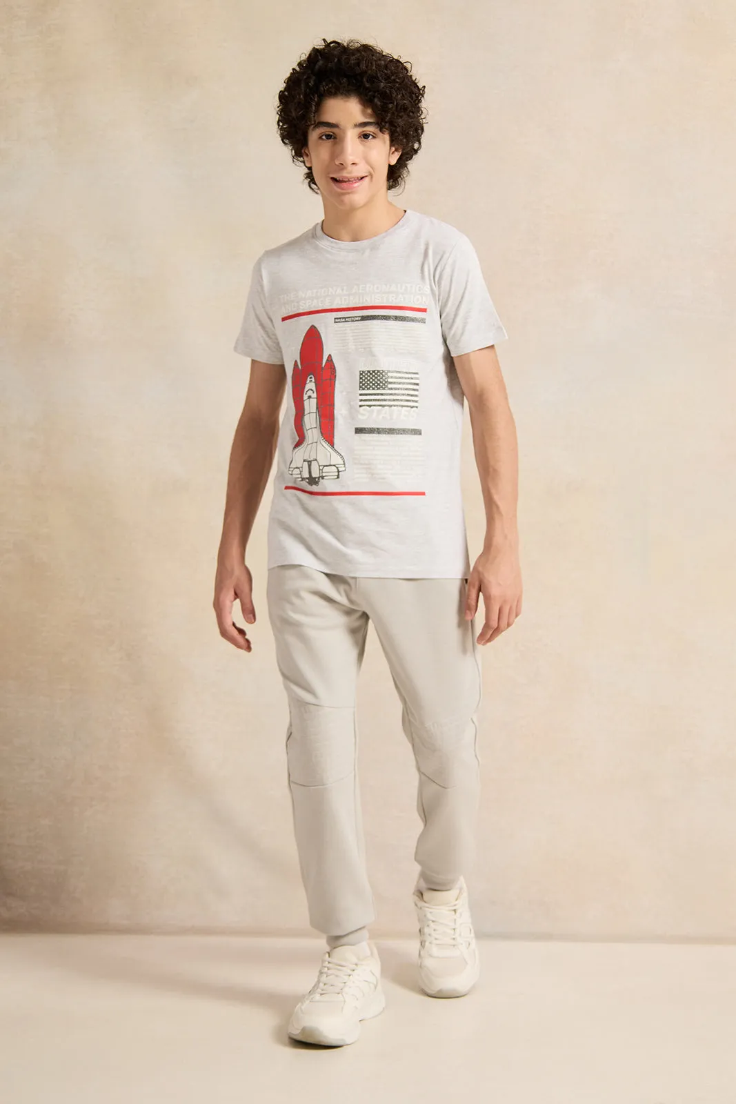 Senior Boys Beige Active Pants sold by Redtag product image thumbnail 2