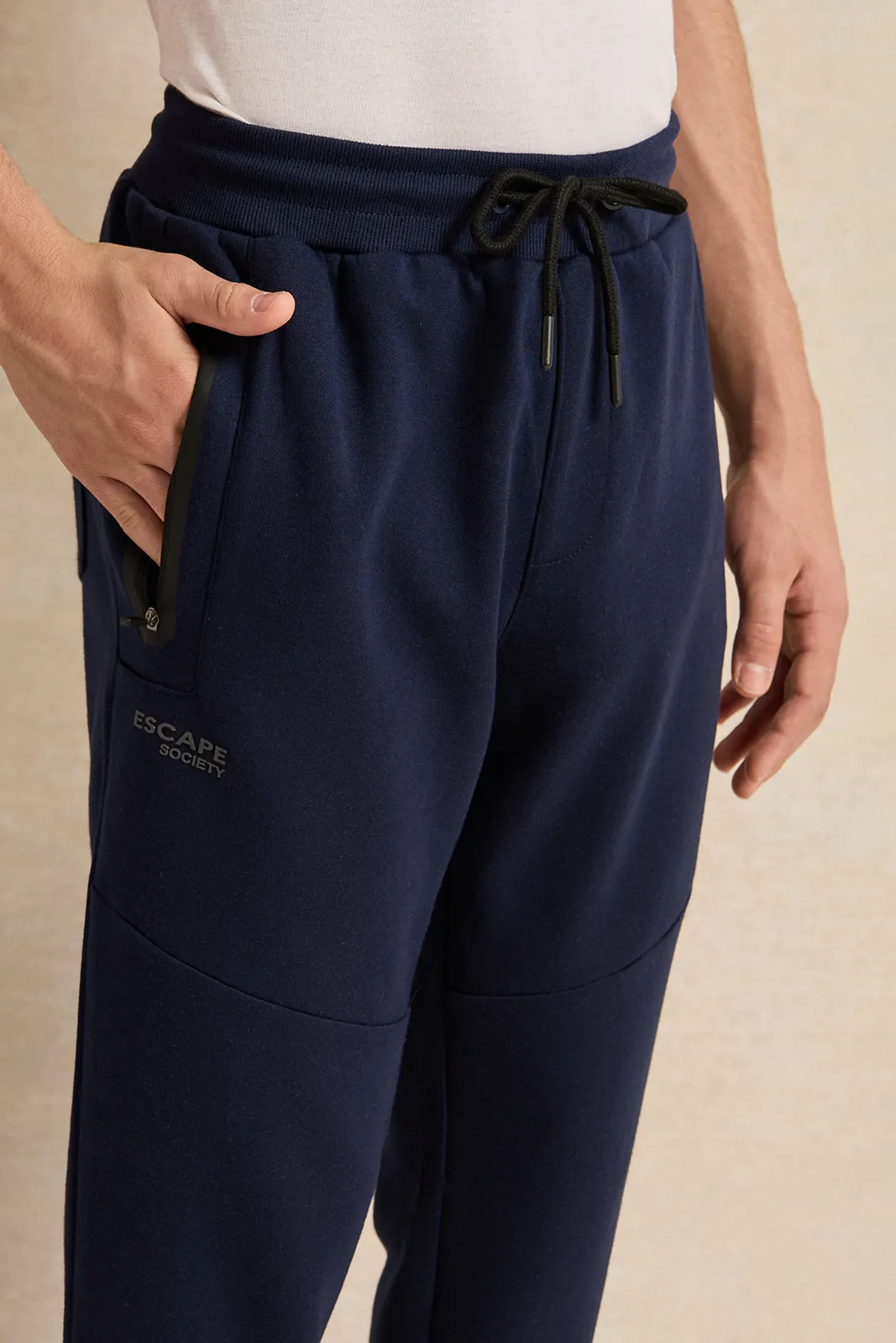 Senior Boys Navy Active Pants sold by Redtag product image thumbnail 4