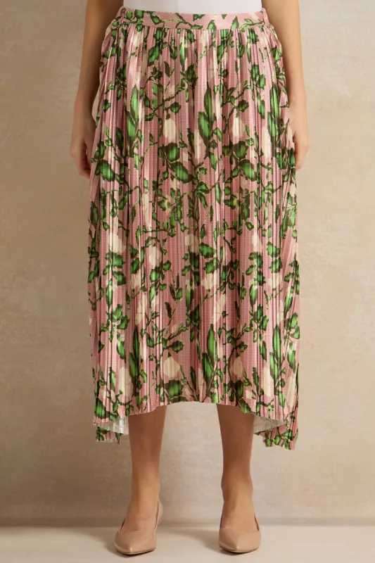 Women Ivory Printed  Skirt sold by Redtag