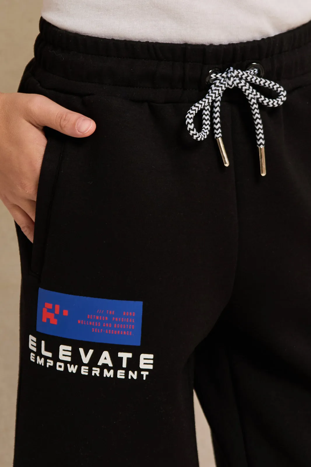 Boys Black Printed Shorts sold by Redtag product image thumbnail 4