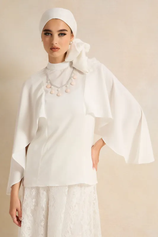Women White Embellished Blouse sold by Redtag
