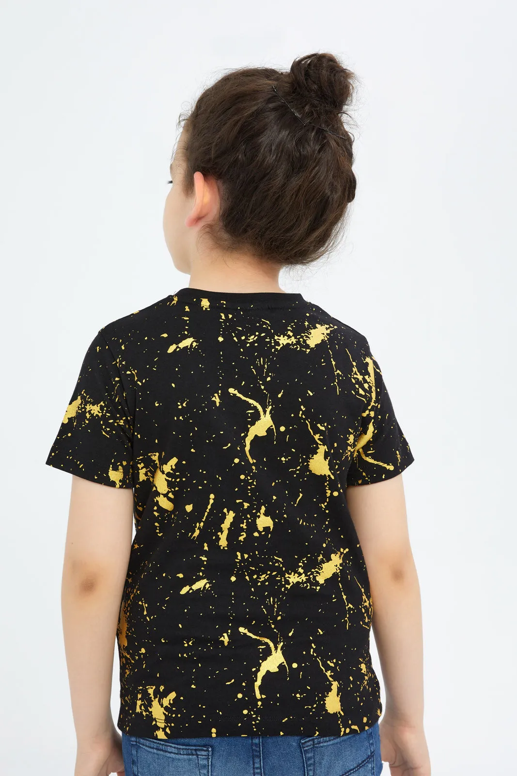 Boys Black Batman Printed T-Shirt sold by Redtag product image thumbnail 3