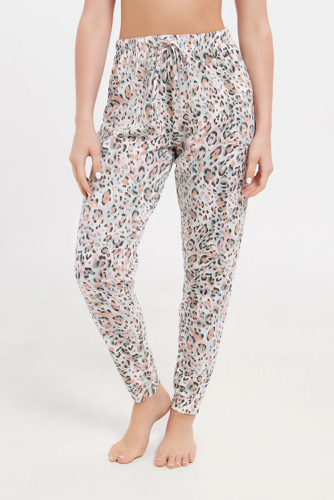 Women Ivory Printed Pyjama Set (2 Piece) sold by Redtag product image thumbnail 3