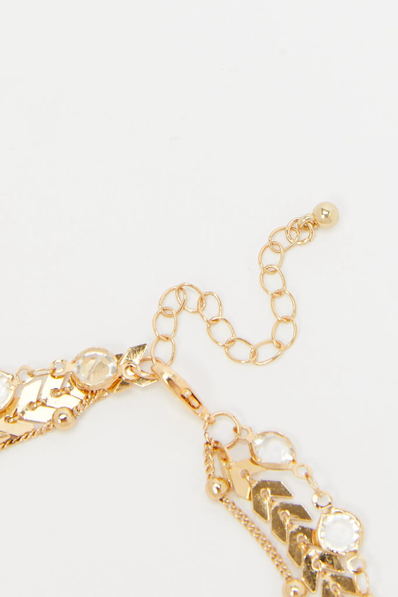 Women Gold Embellished Layered Anklet sold by Redtag product image thumbnail 3