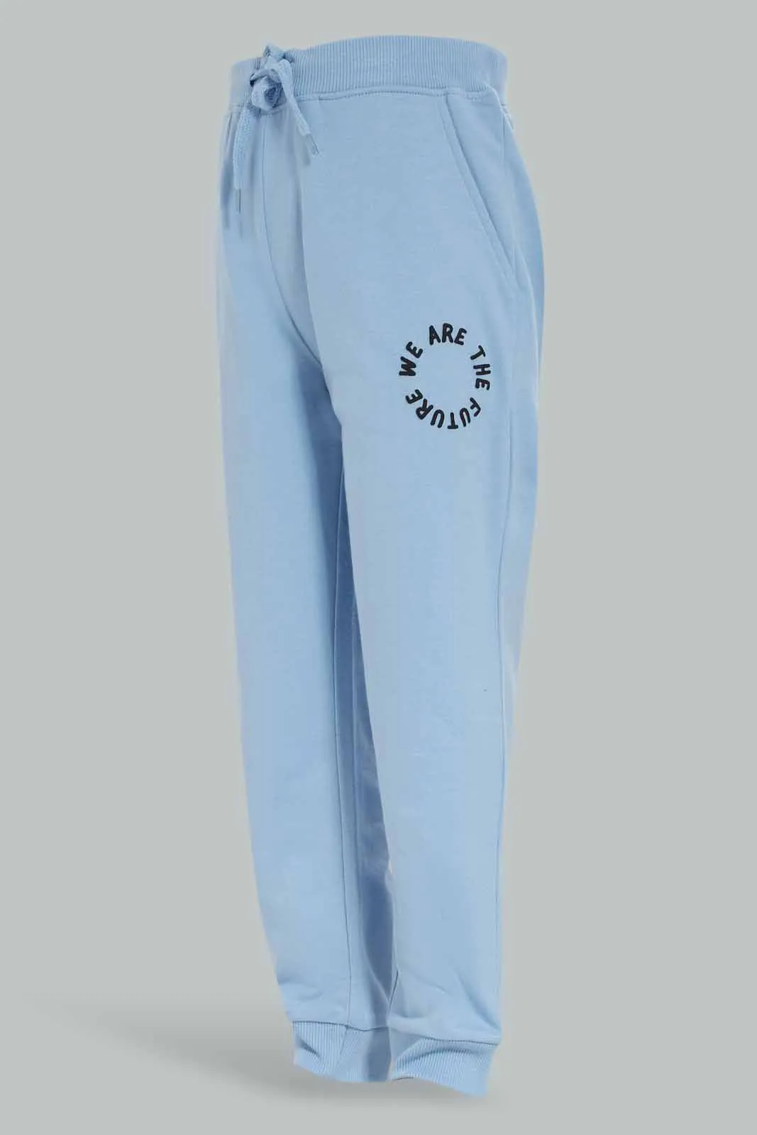 Boys Blue Printed Jogger Pants sold by Redtag product image thumbnail 2