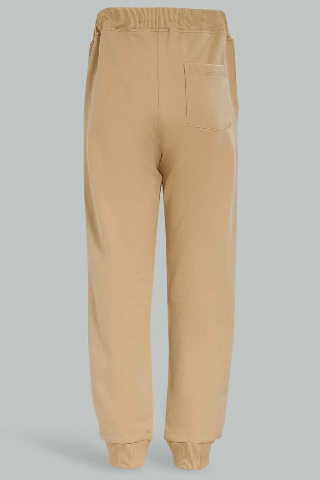 Boys Beige Printed Jogger Pants sold by Redtag product image thumbnail 3