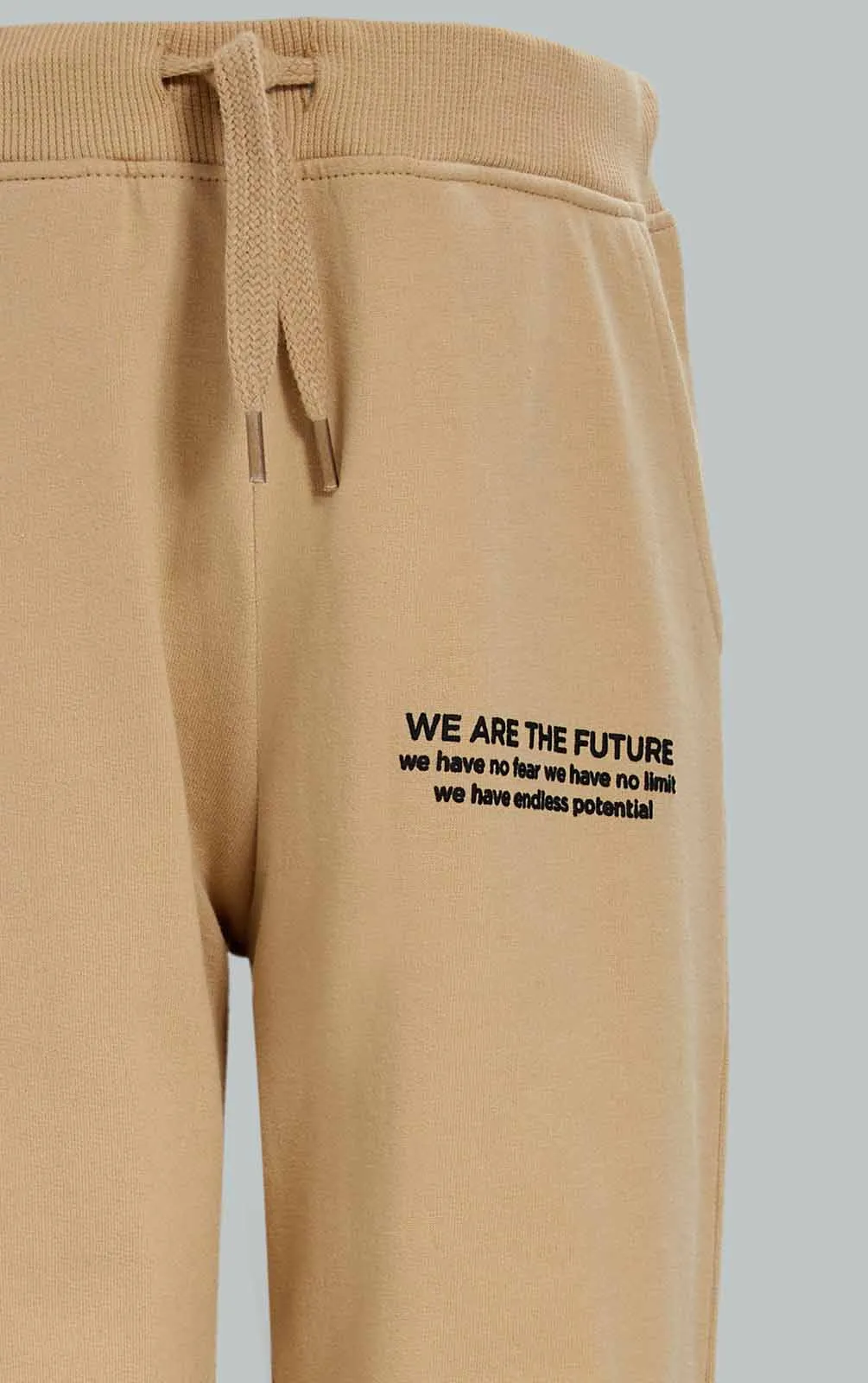 Boys Beige Printed Jogger Pants sold by Redtag product image thumbnail 2