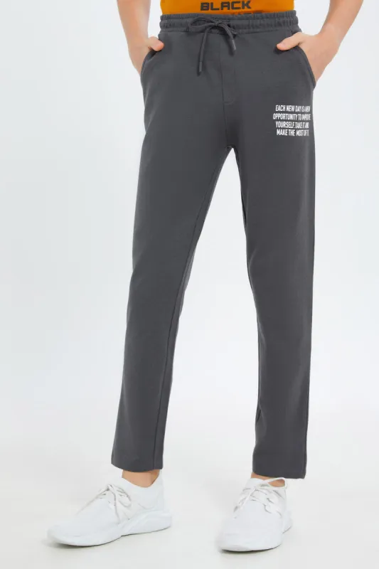 Senior Boys Grey Active Pants sold by Redtag