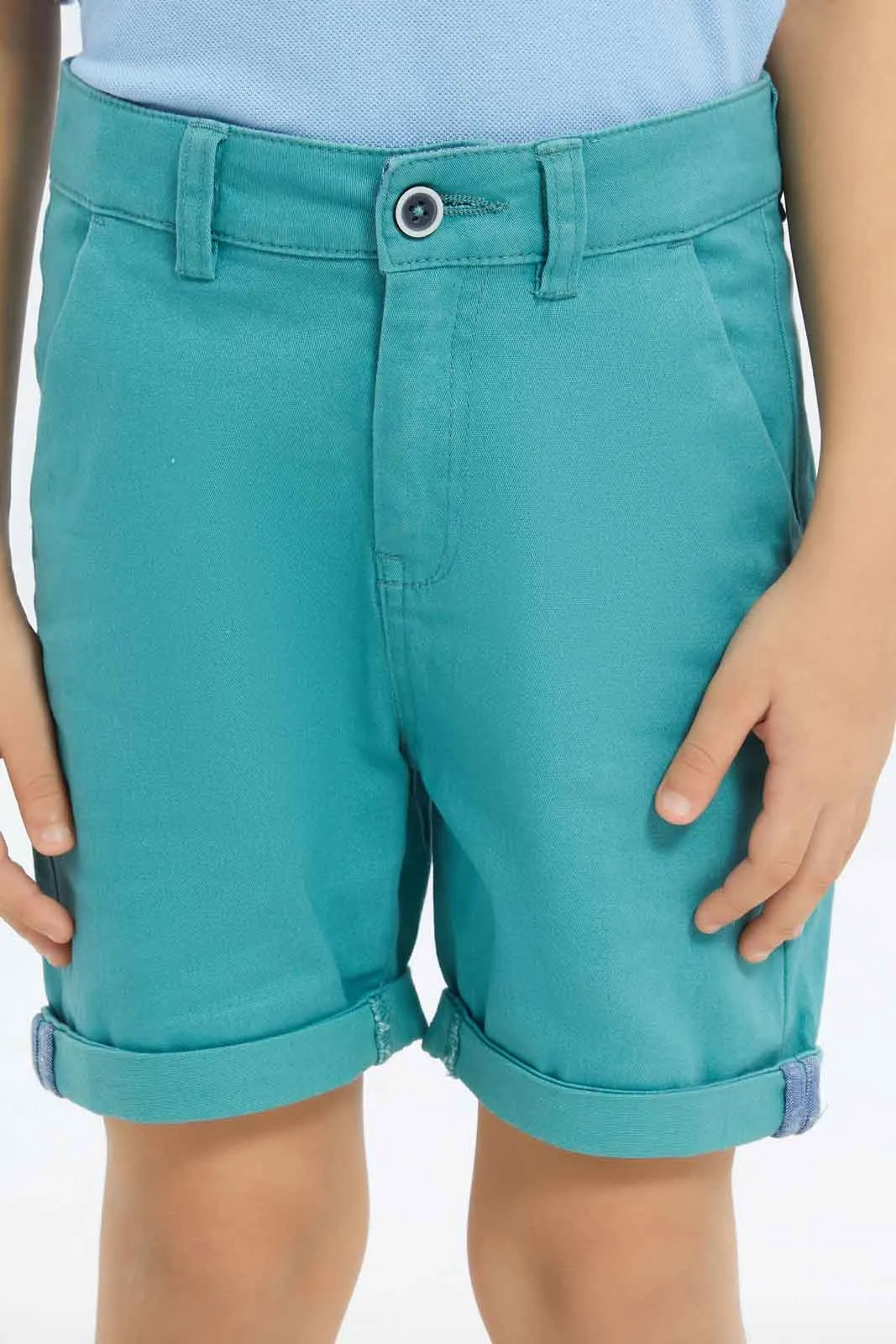 Boys Mint Chino Short sold by Redtag product image thumbnail 4