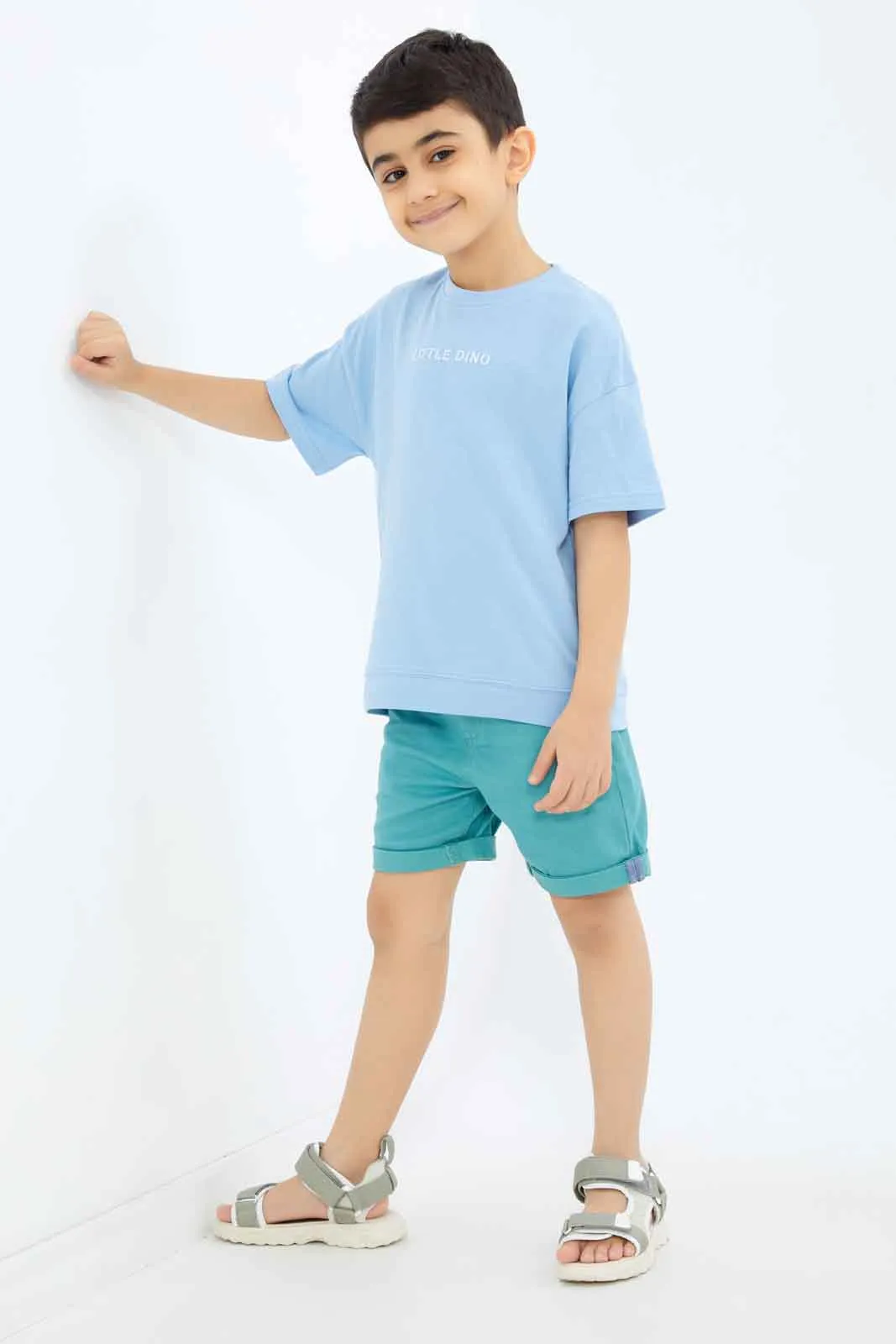 Boys Mint Chino Short sold by Redtag product image thumbnail 2