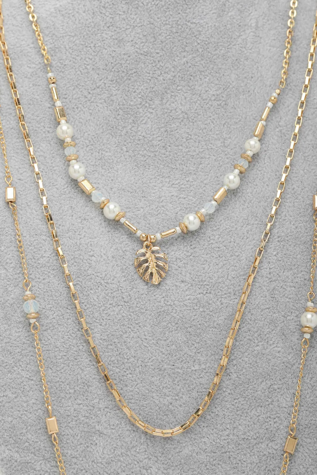 Women Gold Pearl Embellished Necklace sold by Redtag product image thumbnail 2