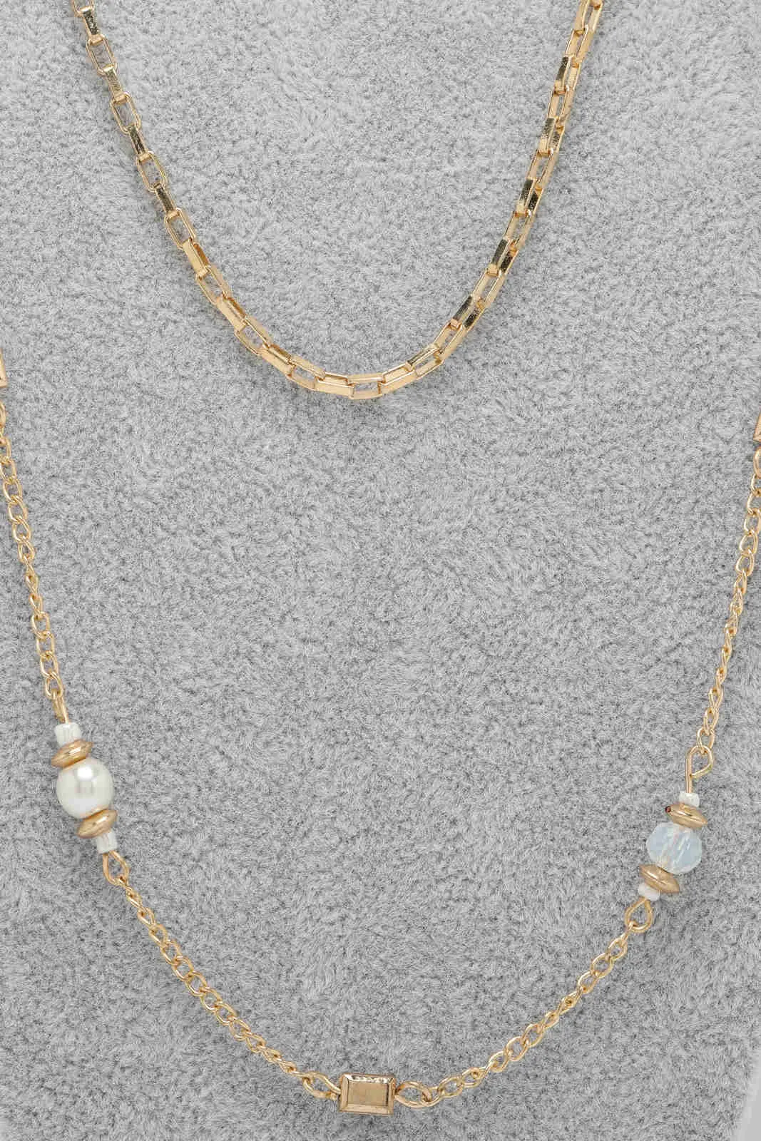 Women Gold Pearl Embellished Necklace sold by Redtag product image thumbnail 3