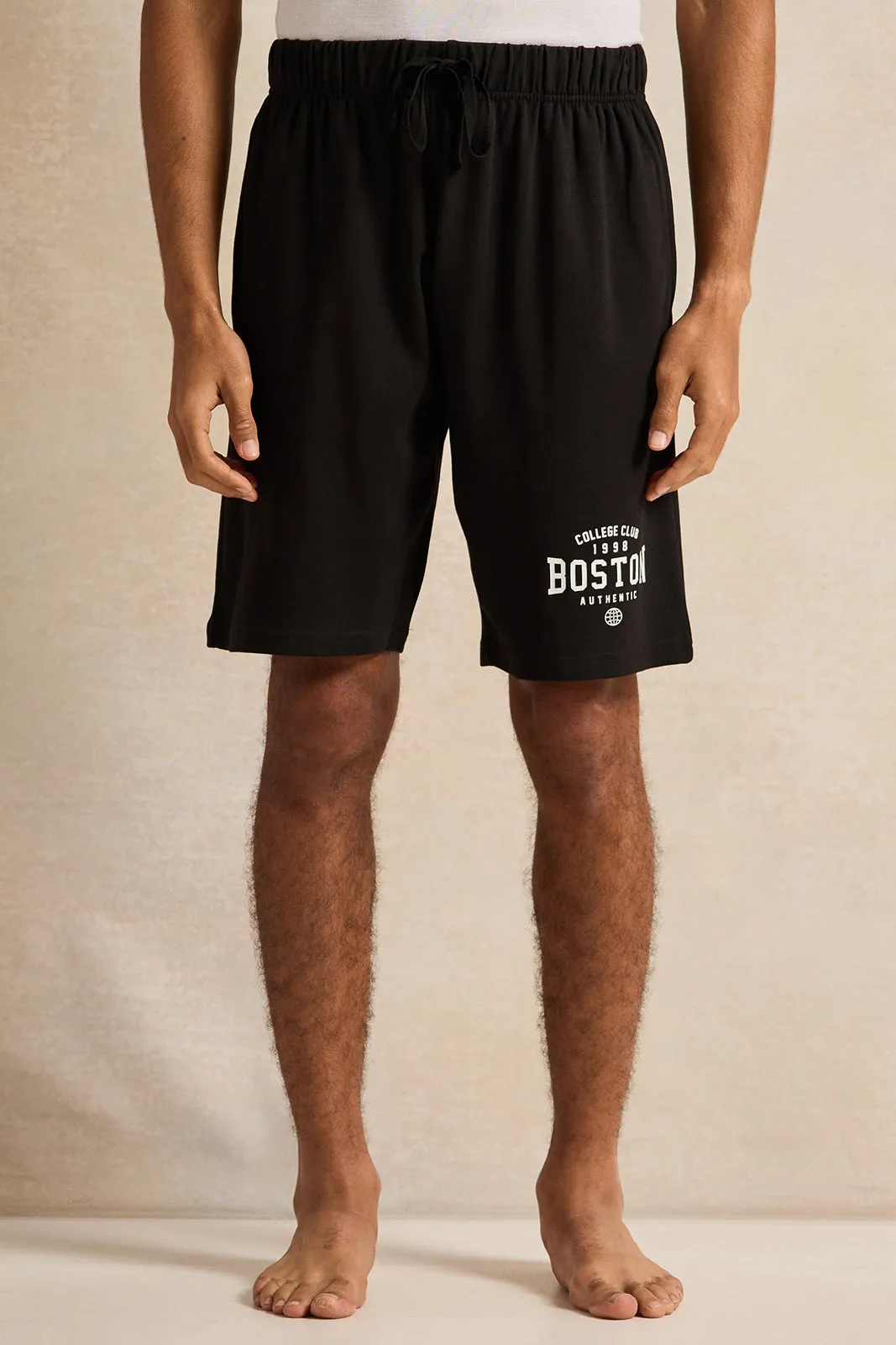 Men White And Black Printed Pyjama Set (2 Piece) sold by Redtag product image thumbnail 3