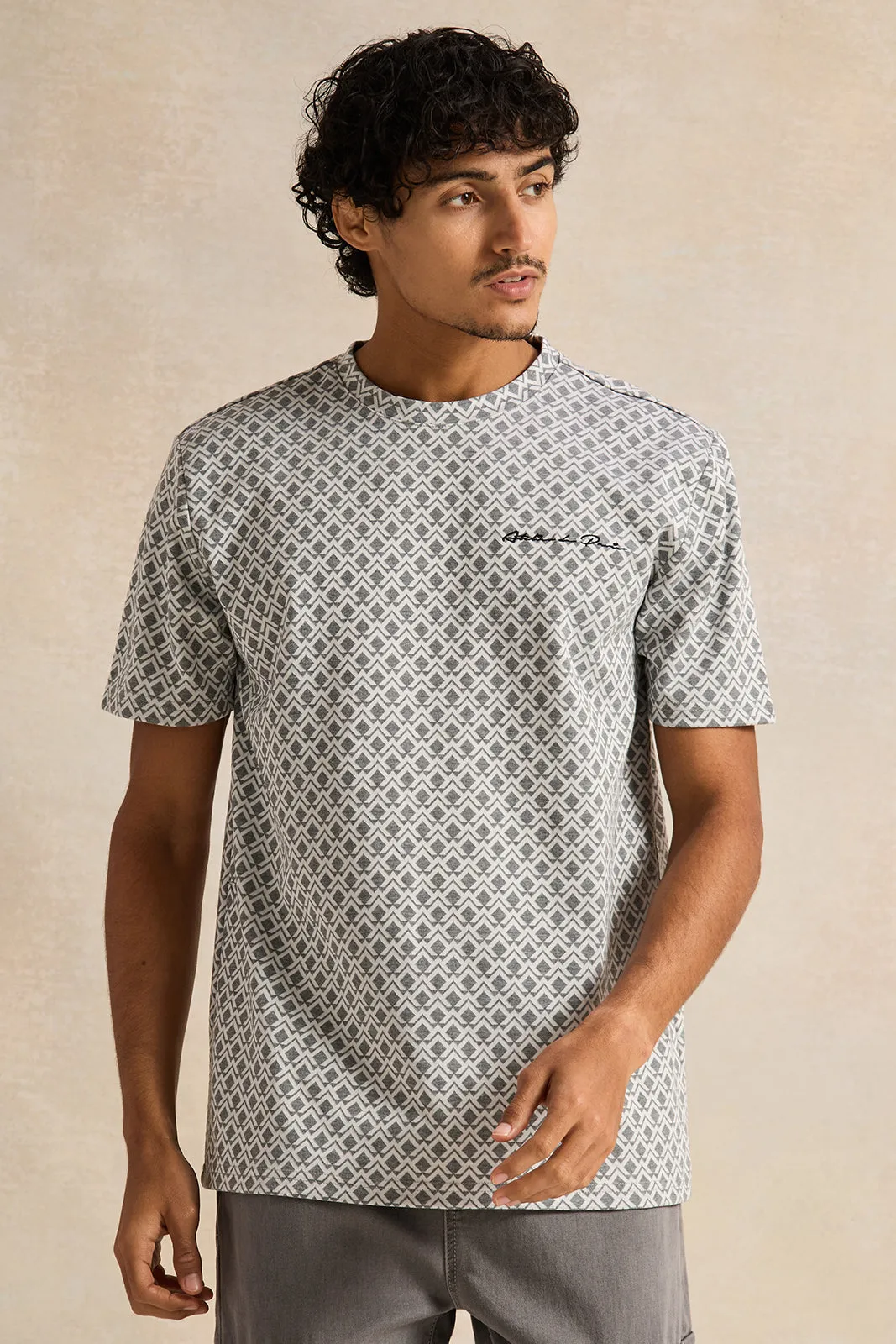 Men White Printed T-Shirt sold by Redtag