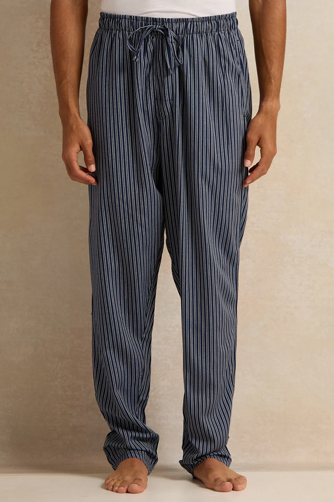 Men White And Grey Pyjama Set (2 Piece) sold by Redtag product image thumbnail 3