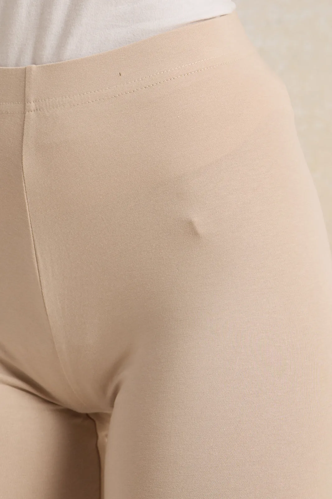 Women Beige Biker Short sold by Redtag product image thumbnail 4