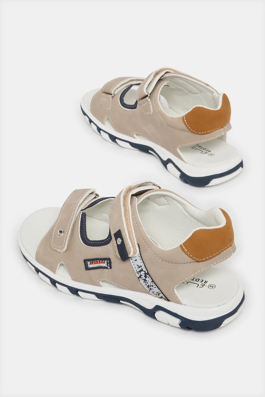 Senior Boys Beige Sporty Sandal sold by Redtag product image thumbnail 4