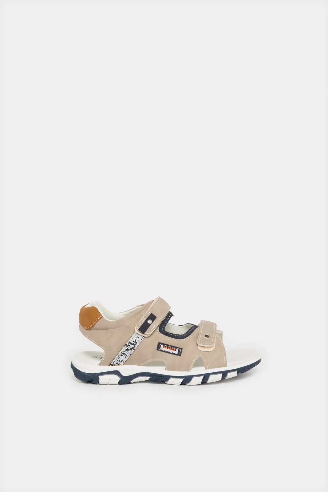 Senior Boys Beige Sporty Sandal sold by Redtag