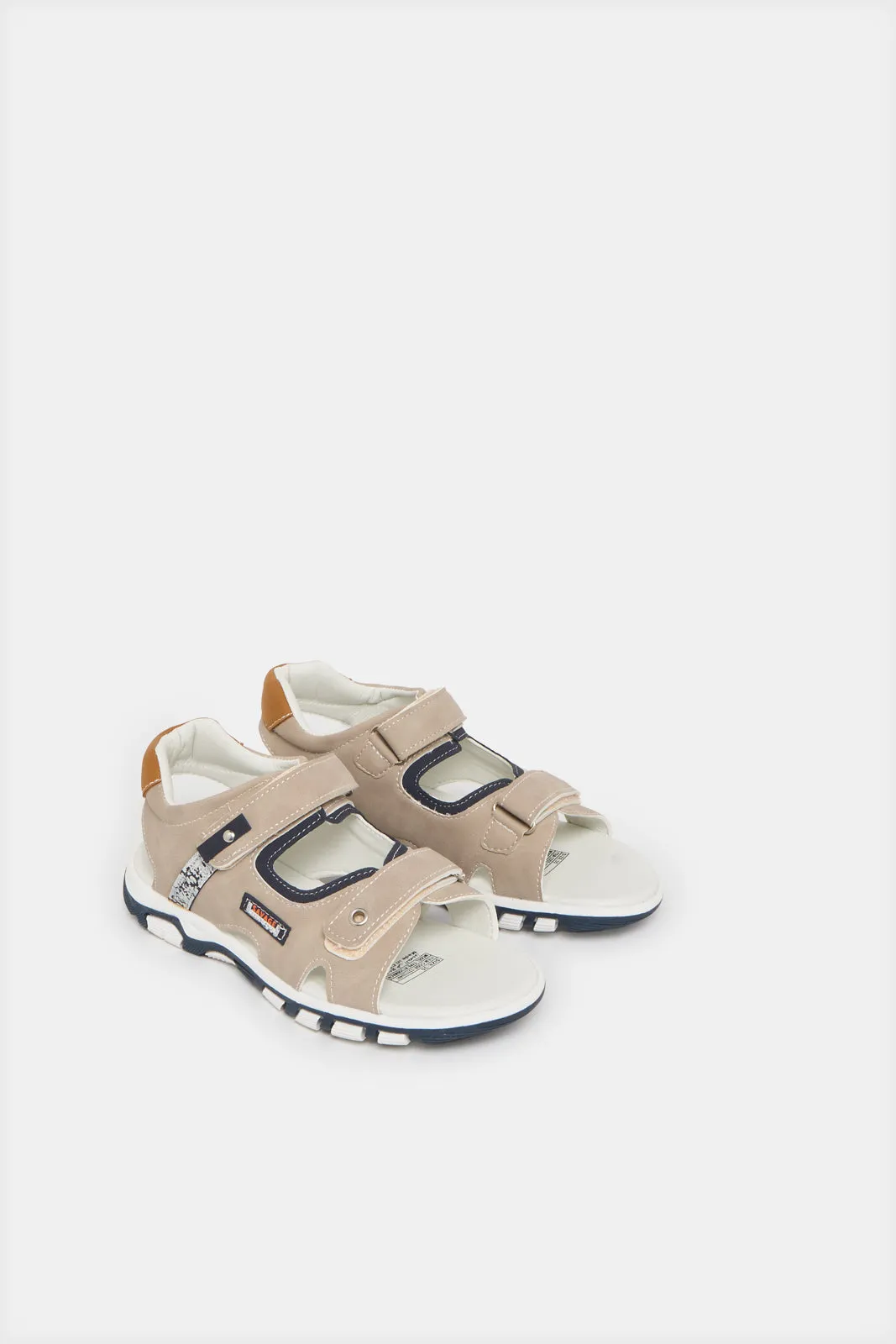 Senior Boys Beige Sporty Sandal sold by Redtag product image thumbnail 2