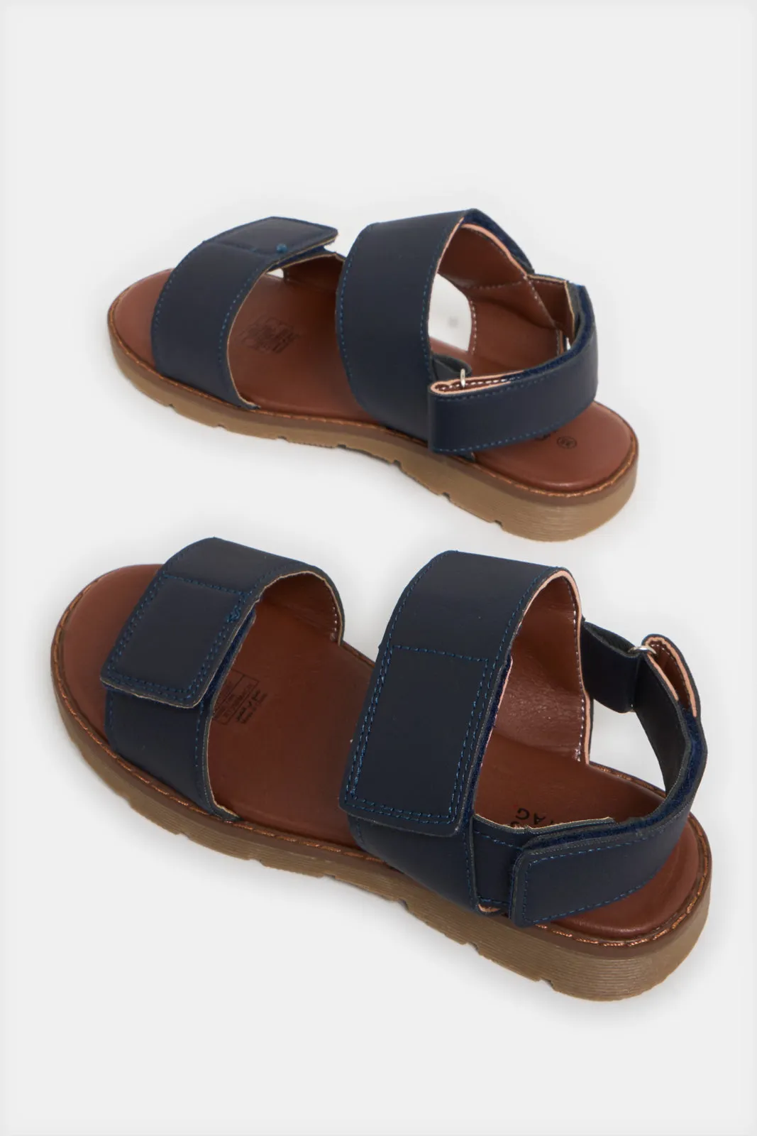 Senior Boys Navy Comfort Sandal sold by Redtag product image thumbnail 4
