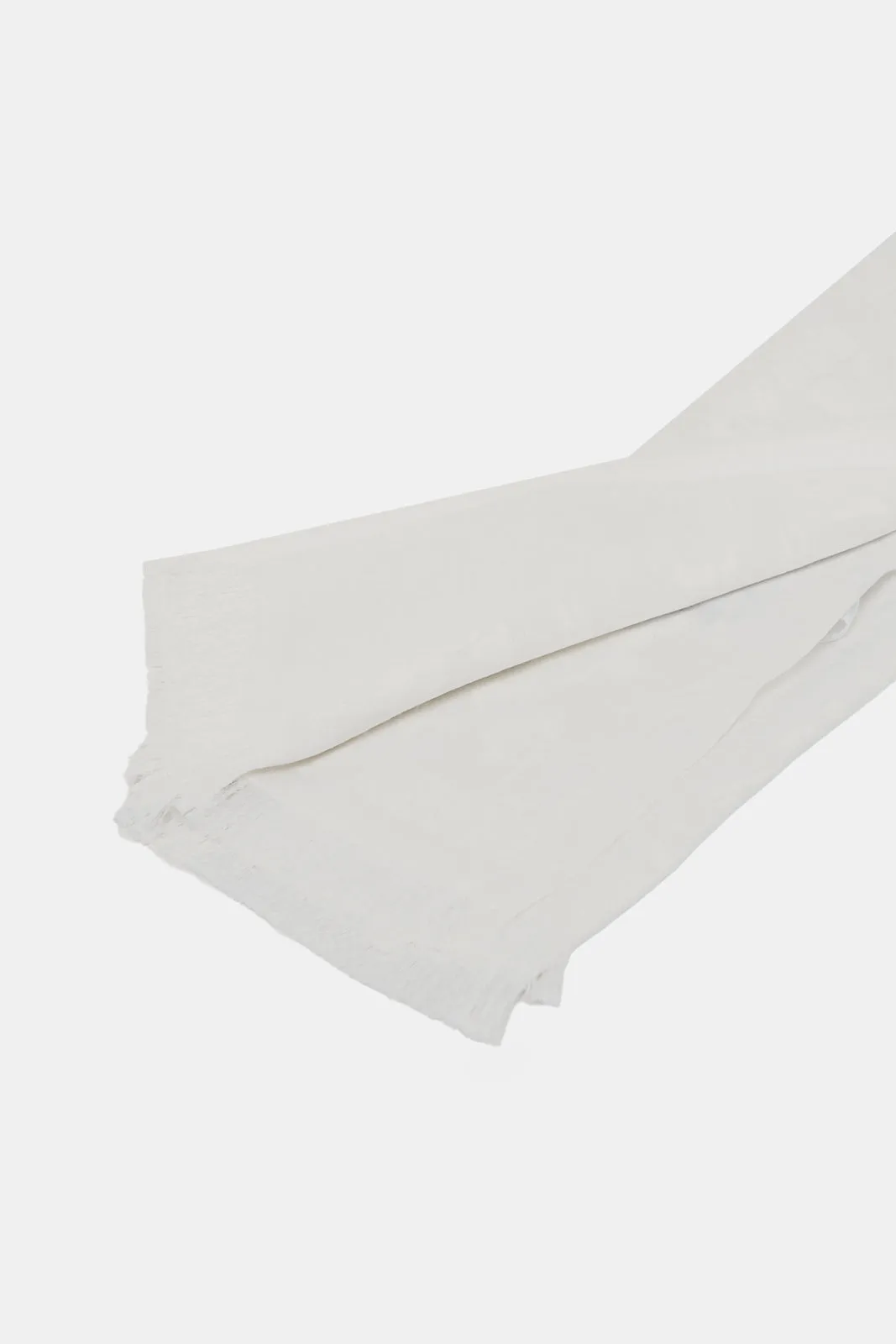 Women White Solid Scarf sold by Redtag product image thumbnail 4