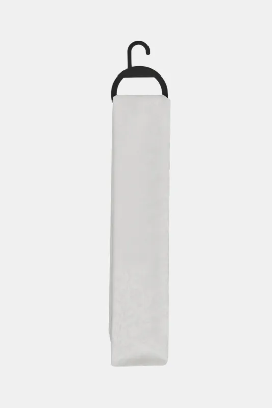 Women White Solid Scarf sold by Redtag