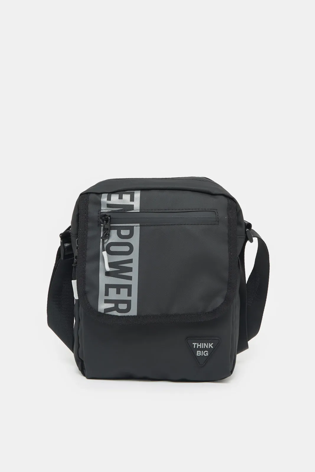 Men Black Black Cross Body Bag sold by Redtag