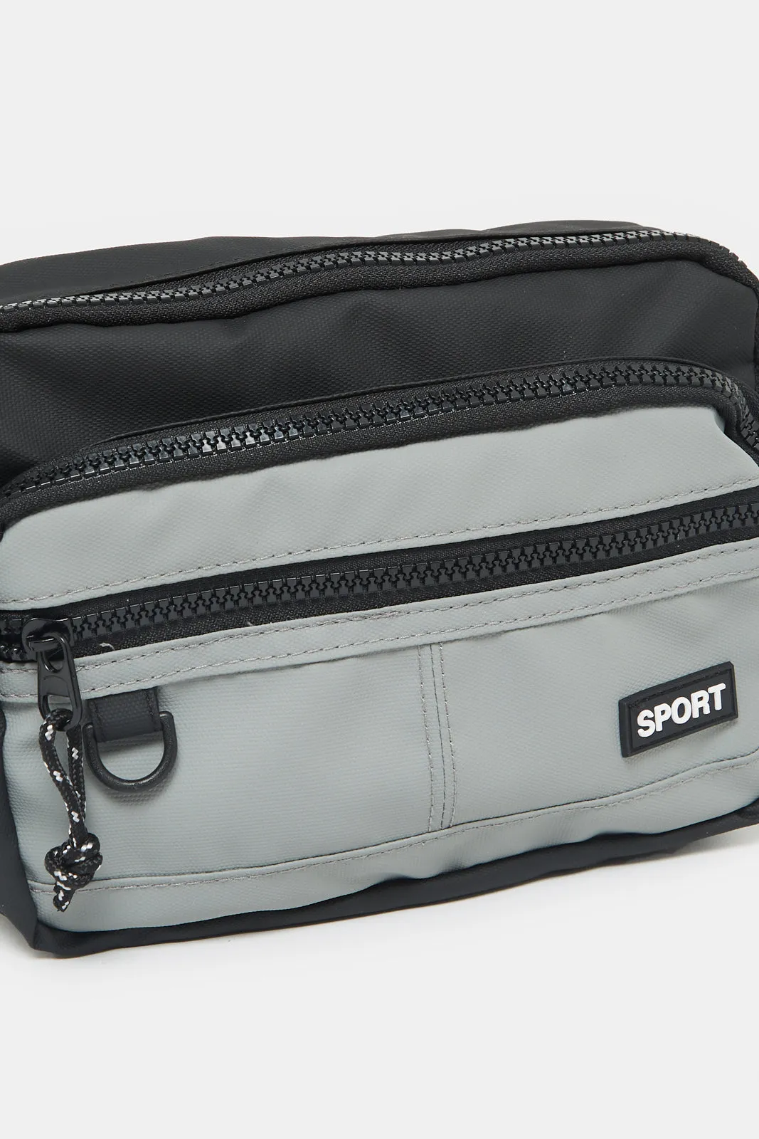 Men Black Black Cross Body Bag sold by Redtag product image thumbnail 3