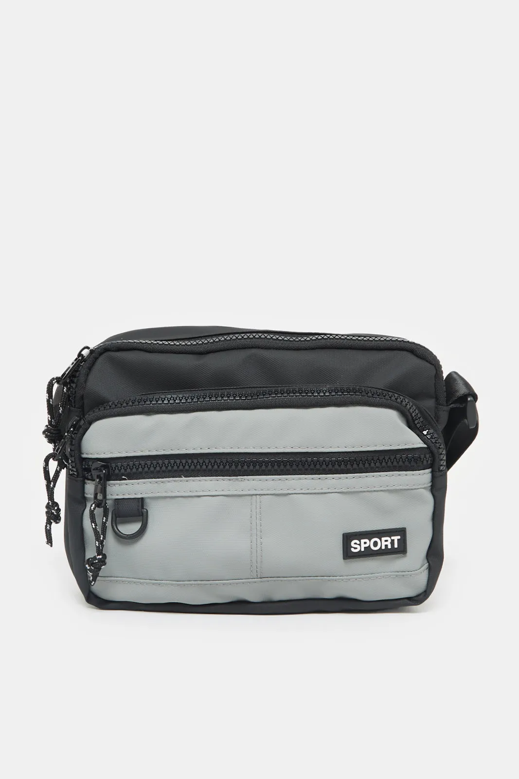 Men Black Black Cross Body Bag sold by Redtag