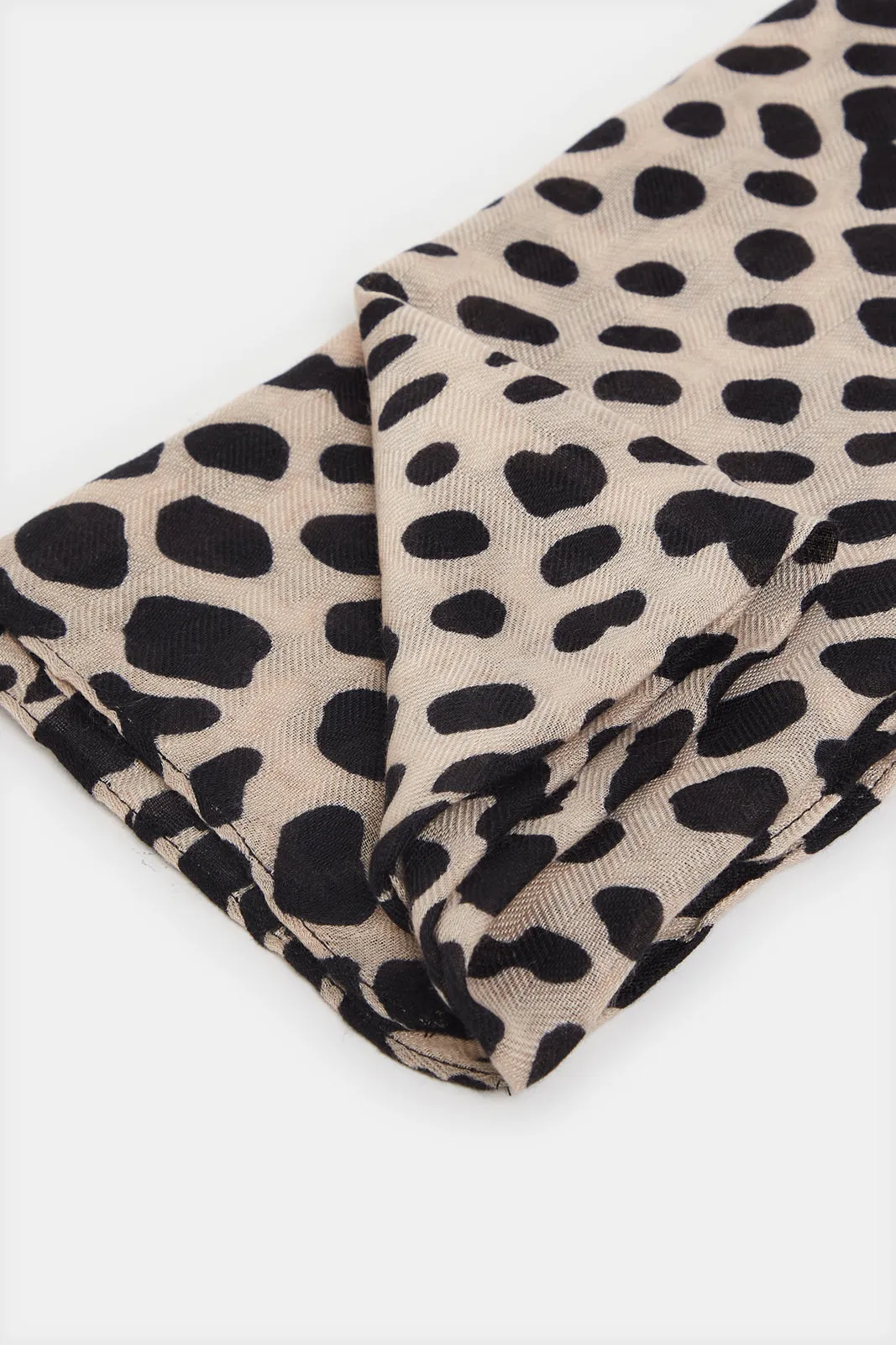 Women Black And Beige Scarf Set (2 Piece) sold by Redtag product image thumbnail 5