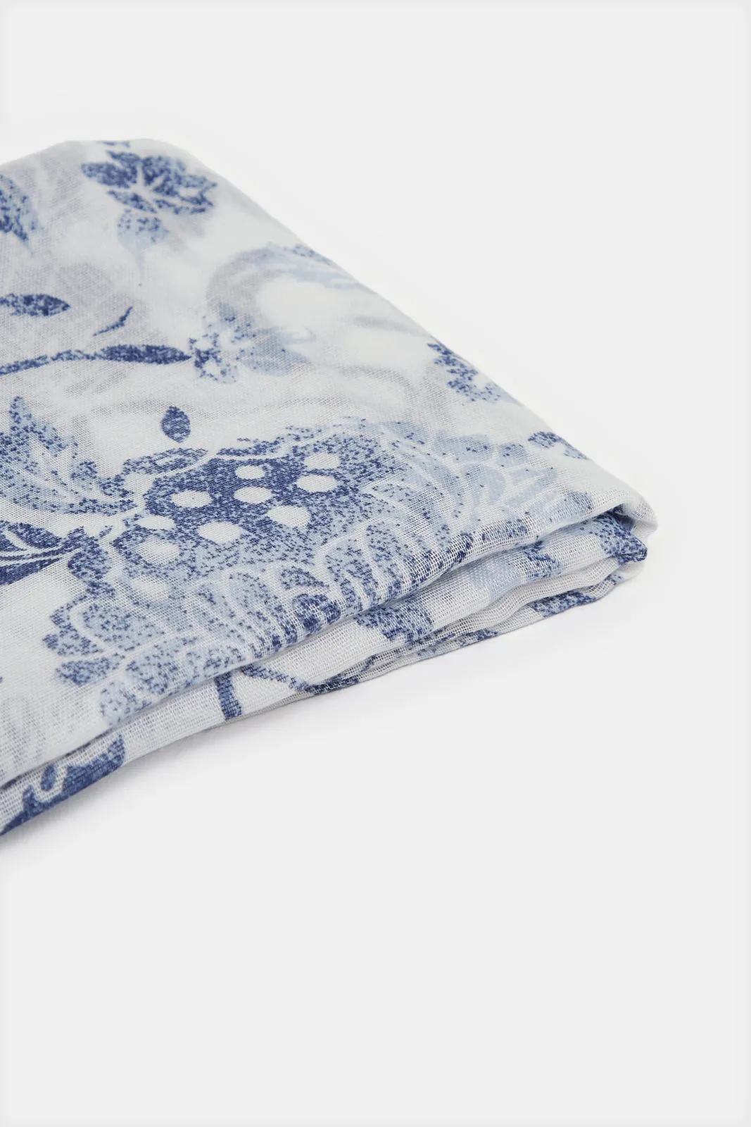 Women Blue And White Scarf Set (2 Piece) sold by Redtag product image thumbnail 4