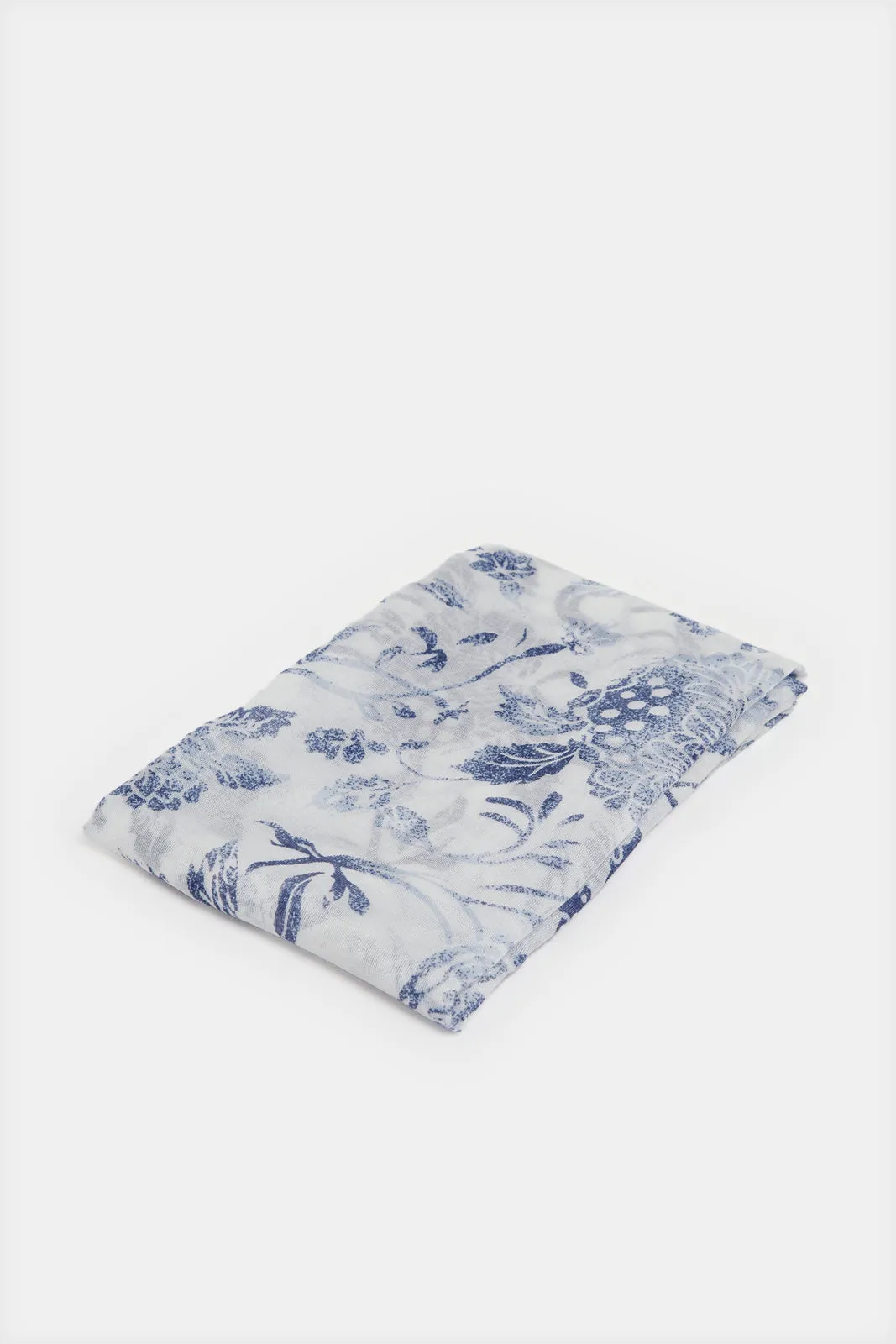 Women Blue And White Scarf Set (2 Piece) sold by Redtag product image thumbnail 2