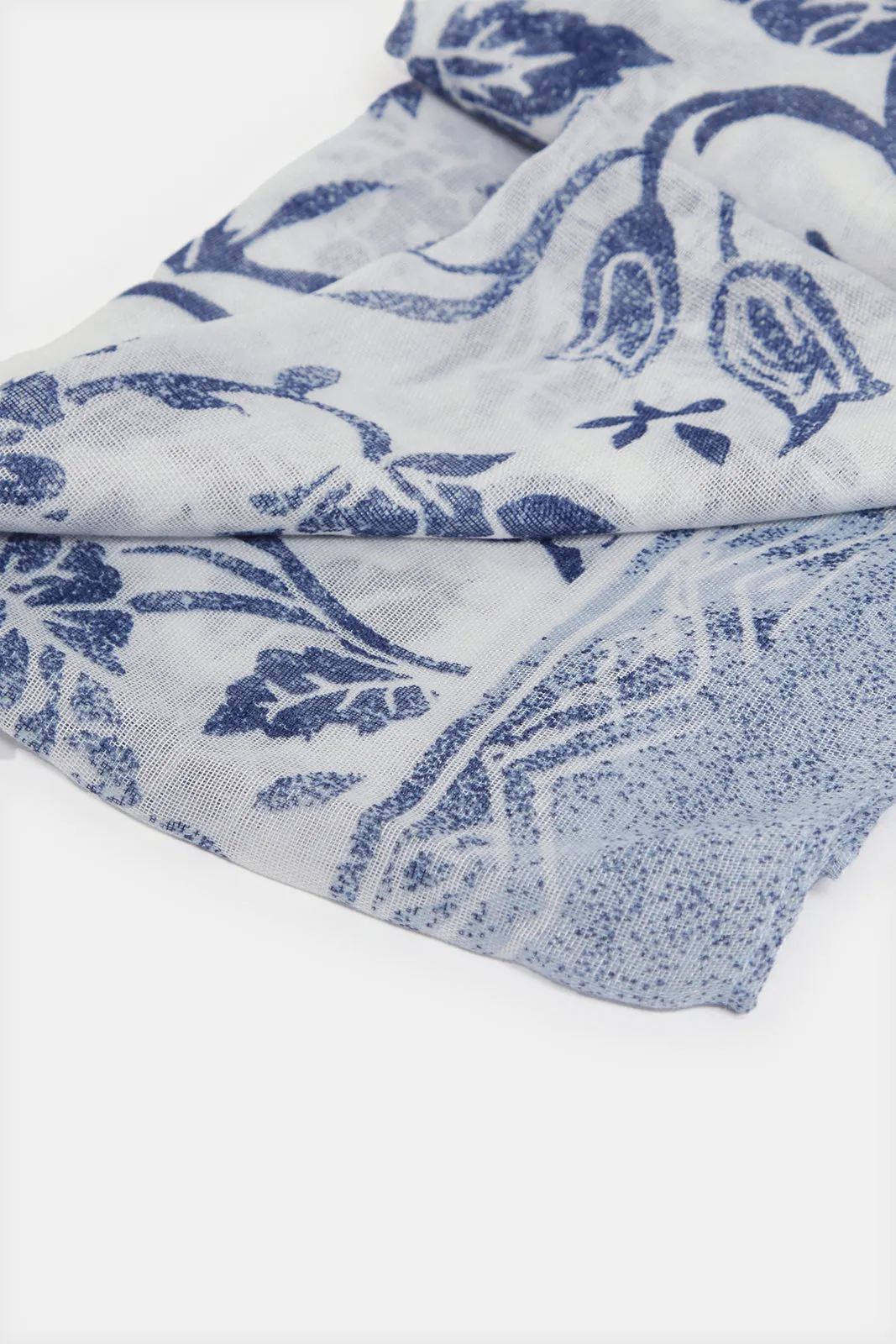 Women Blue And White Scarf Set (2 Piece) sold by Redtag product image thumbnail 5
