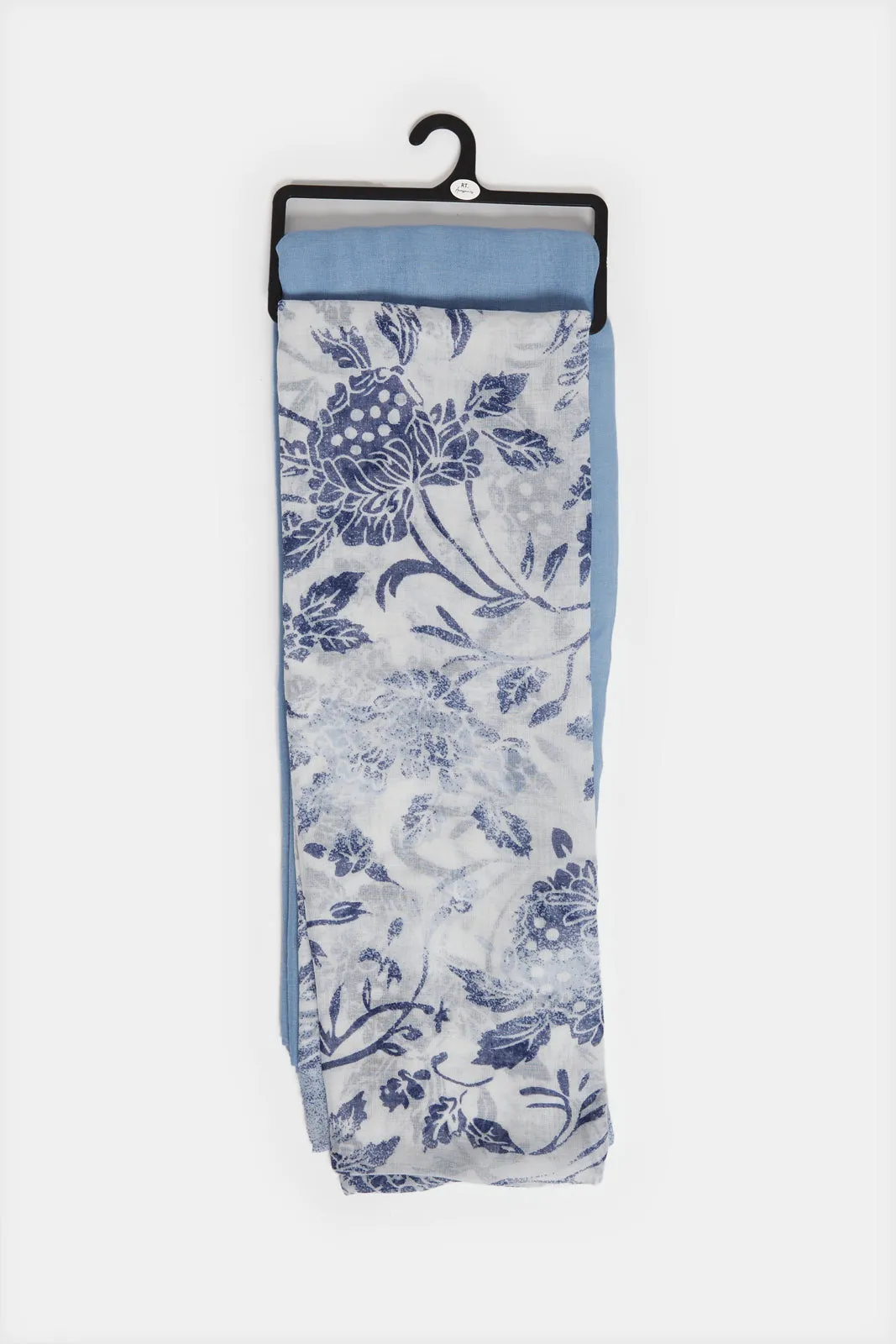 Women Blue And White Scarf Set (2 Piece) sold by Redtag