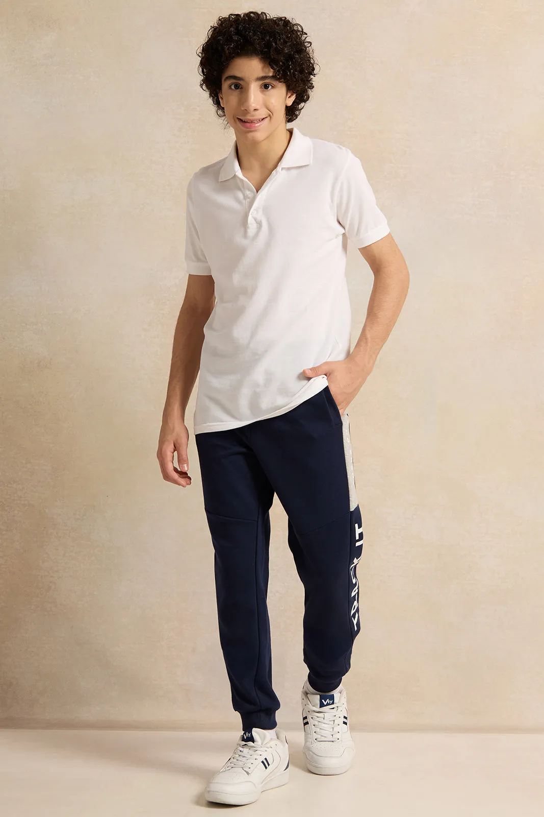 Senior Boys Navy Active Pants sold by Redtag product image thumbnail 2