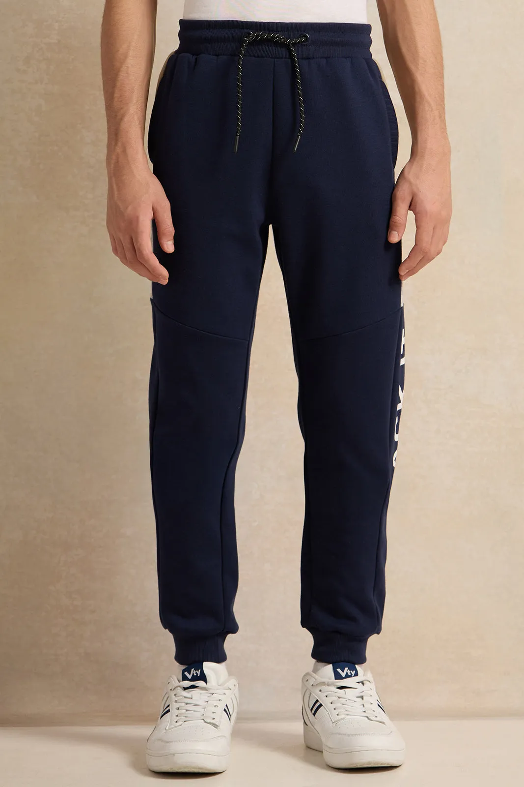 Senior Boys Navy Active Pants sold by Redtag