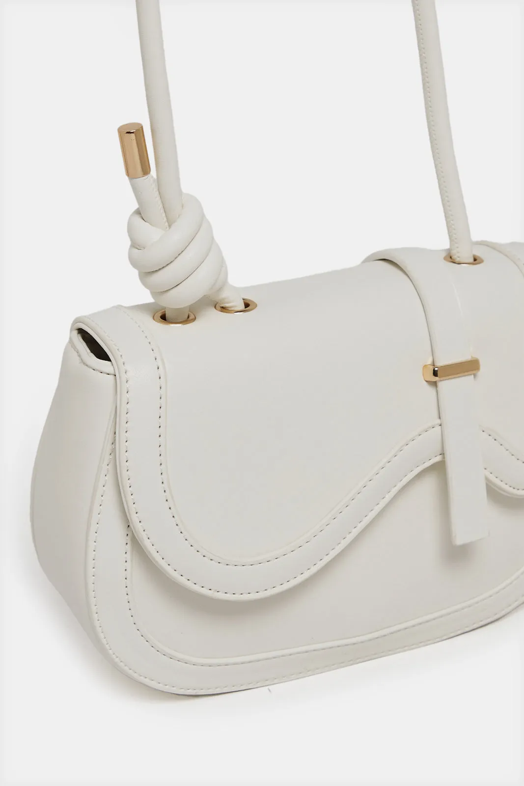Women White Embellished Cross Body Bag sold by Redtag product image thumbnail 3