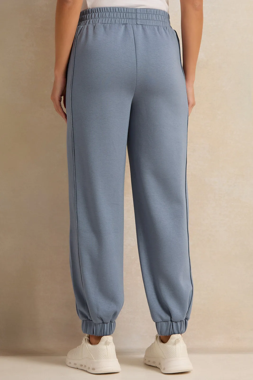 Women Blue Elasticated Jogger Pants sold by Redtag product image thumbnail 3