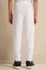 Senior Boys White Pique Active Pants sold by Redtag