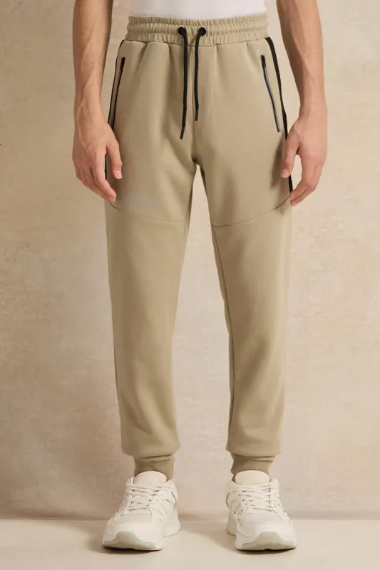 Senior Boys Beige Active Pants sold by Redtag