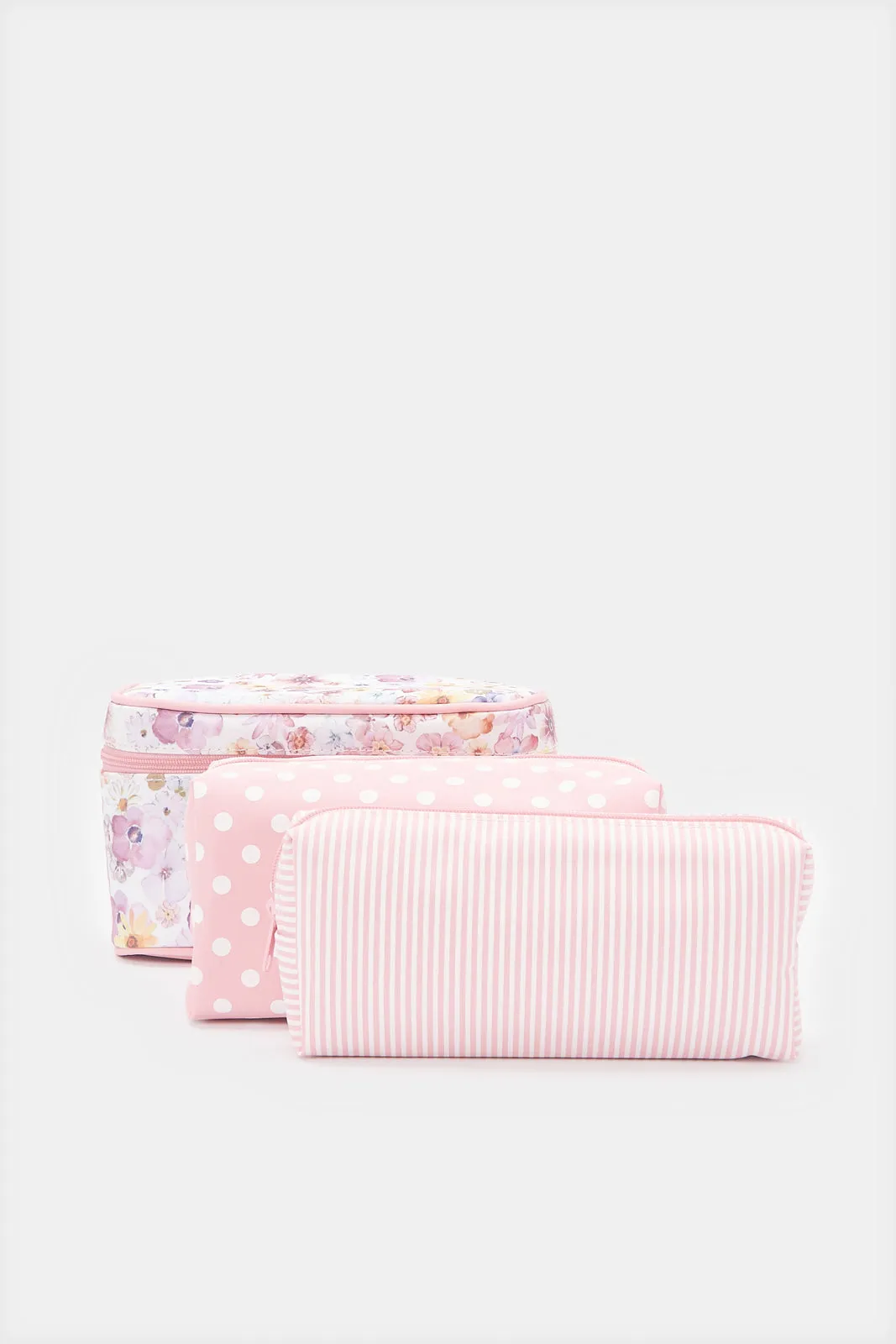 Women Pink Printed Cosmetic Pouch Set (4 Piece) sold by Redtag product image thumbnail 2