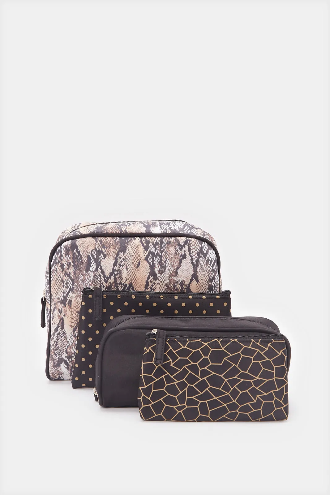 Women Multicolor Printed Cosmetic Pouch Set (4 Piece) sold by Redtag product image thumbnail 2