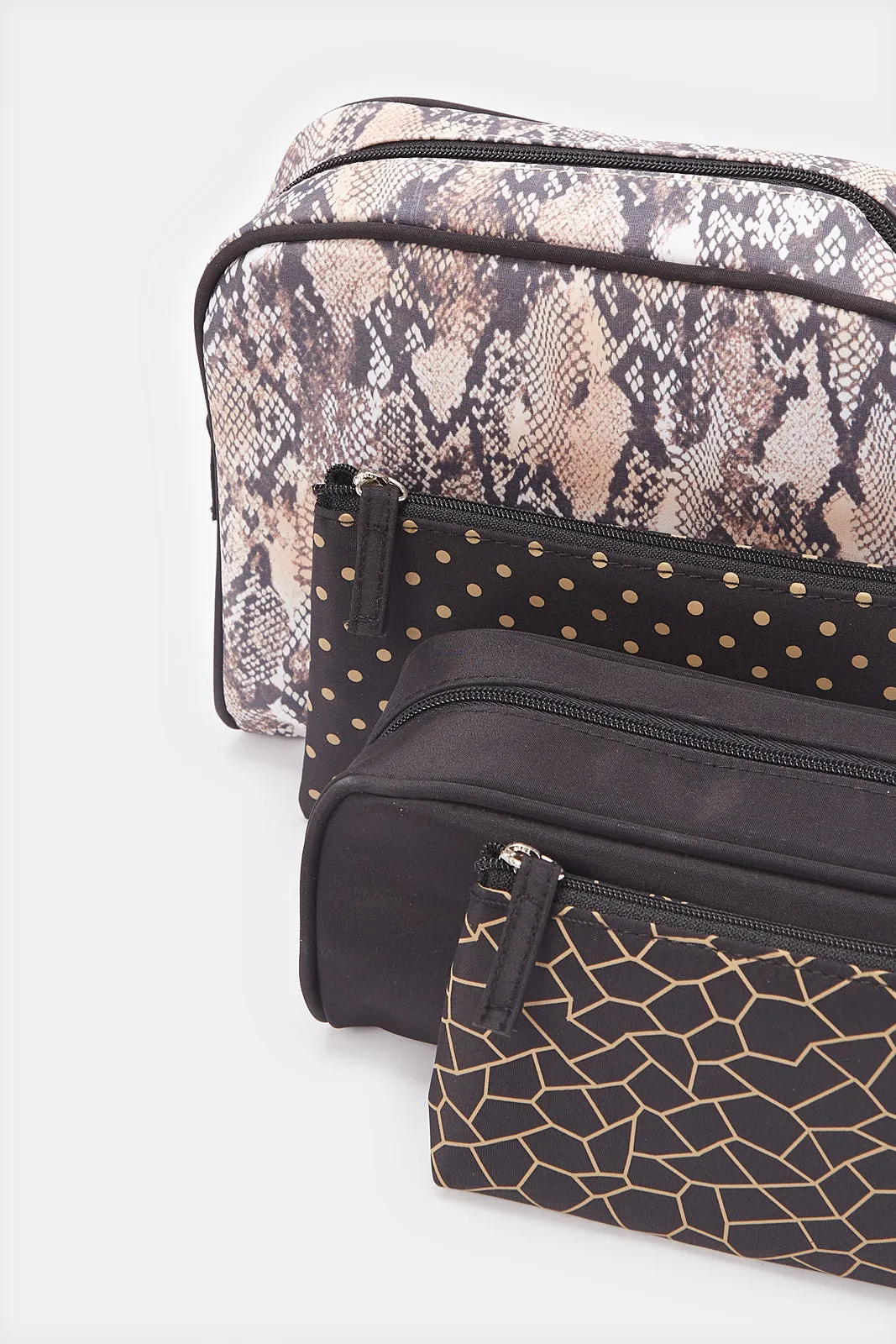 Women Multicolor Printed Cosmetic Pouch Set (4 Piece) sold by Redtag product image thumbnail 3