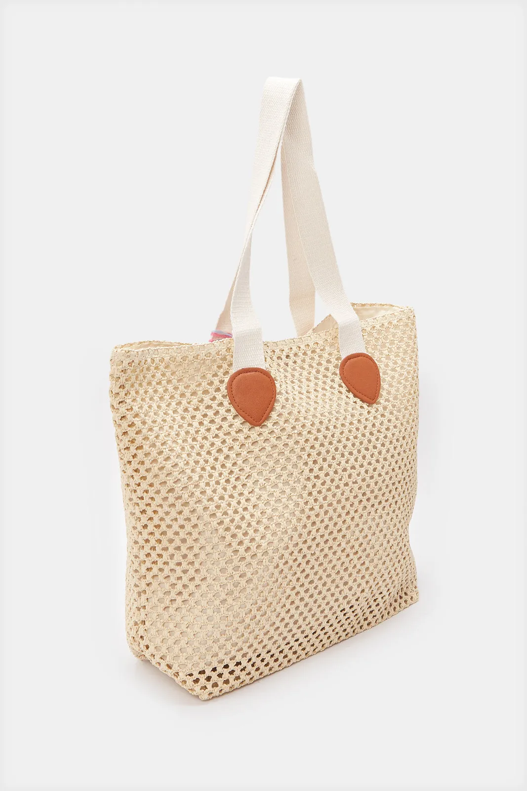 Women Beige Beach Bag sold by Redtag product image thumbnail 2
